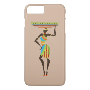 Coque Case-Mate Pour iPhone Madame tribale africaine avec l'art de tribal de