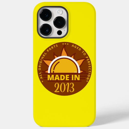 Coques Case-Mate iPhone MADE IN 2013 drôle cadeau d'anniversaire (Verso)