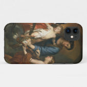 Coques Case-Mate iPhone Madonna et enfant avec des anges (Dos (Horizontal))