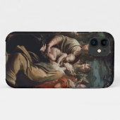 Coques Case-Mate iPhone Madonna et enfant avec les saints, c.1529 (huile (Dos (Horizontal))
