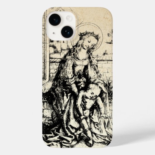 Coques Case-Mate iPhone Madonna et l'enfant Vierge Marie (Verso)