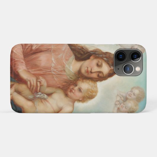 Coques Case-Mate iPhone Madonna et son enfant (Dos (Horizontal))