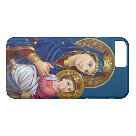 Coques Case-Mate iPhone Madonna et son enfant (Dos (Horizontal))