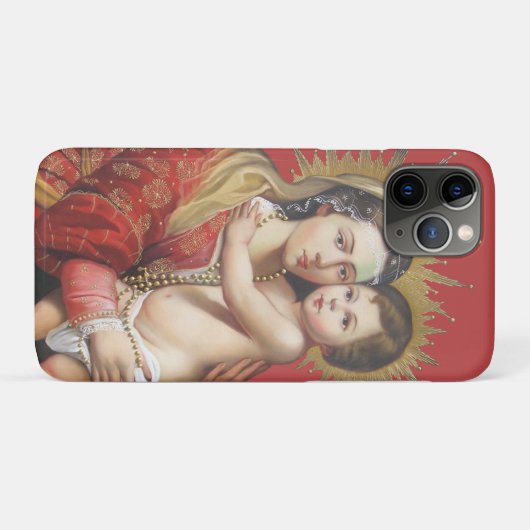 Coques Case-Mate iPhone Madonna et son enfant (Dos (Horizontal))