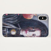 Coques Case-Mate iPhone MAGDALEN ET POMEGRANATE Noir Blanc Rouge (Dos (Horizontal))