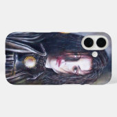 Coques Case-Mate iPhone MAGDALEN ET POMEGRANATE Noir Blanc Rouge (Verso (horizontal))