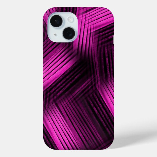 Coques Case-Mate iPhone Magenta Abstrait contemporain (Verso)