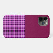 Coques Case-Mate iPhone Magenta Denim Et Tartan, (Dos (Horizontal))