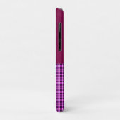 Coques Case-Mate iPhone Magenta Denim Et Tartan, (Dos/Gauche)