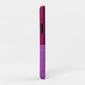Coques Case-Mate iPhone Magenta Denim Et Tartan, (Dos/Droite)