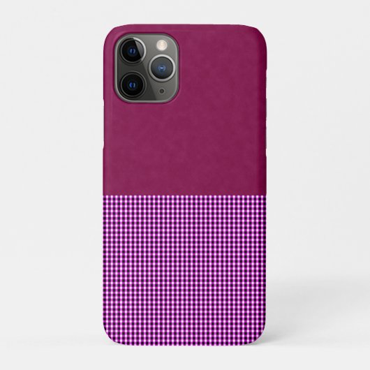 Coques Case-Mate iPhone Magenta Denim Et Tartan, (Dos)