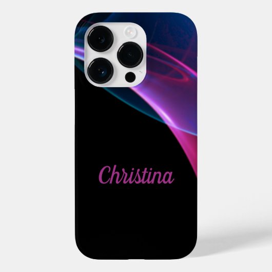 Coques Case-Mate iPhone Magenta et Bleu Sweep Artwork (Verso)