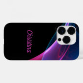 Coques Case-Mate iPhone Magenta et Bleu Sweep Artwork (Verso (horizontal))