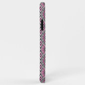 Coques Case-Mate iPhone Magenta et Motif bleu (Dos/Droite)