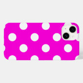 Coques Case-Mate iPhone Magenta pois #FF00DC (Verso (horizontal))