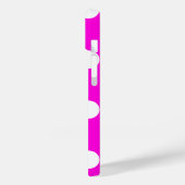 Coques Case-Mate iPhone Magenta pois #FF00DC (Verso / Gauche)