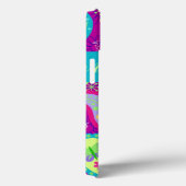 Coques Case-Mate iPhone Magenta Purple Turquoise moderne Motif Paisley (Verso / Droite)