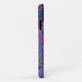 Coques Case-Mate iPhone Magenta rétro, Verte et Orange Abstrait (Dos/Droite)