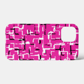 Coques Case-Mate iPhone Magenta violet rose noir blanc (Verso (horizontal))