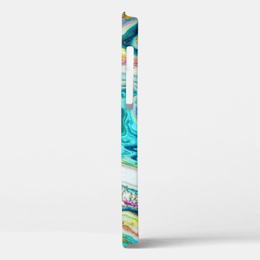 Coques Case-Mate iPhone Magic Marbling : Metallic Paint Design. (Verso / Gauche)