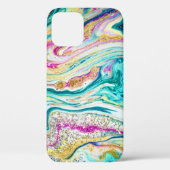 Coques Case-Mate iPhone Magic Marbling : Metallic Paint Design. (Verso)