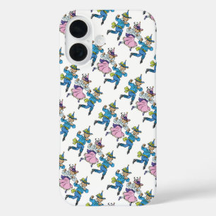 Coques iPhone 16 Magicien vintage de Oz, adorables Munchkins en tra