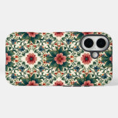 Coques Case-Mate iPhone Magie des fleurs boho - dans des nuances de vert e (Verso (horizontal))