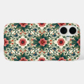 Coques Case-Mate iPhone Magie des fleurs boho - dans des nuances de vert e (Verso (horizontal))