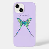 Coques Case-Mate iPhone Magie Moon Moth - Papillon pourpre Art (Verso)