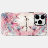 Coques Case-Mate iPhone Magnifique aquarelle papillon iPhone (Verso (horizontal))