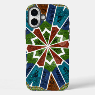 Coques iPhone 16 Plus Magnifique Asie tendance Sari Abstrait Motif