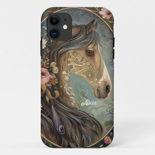 Coques Case-Mate iPhone Magnifique cheval de fantaisie (Dos)
