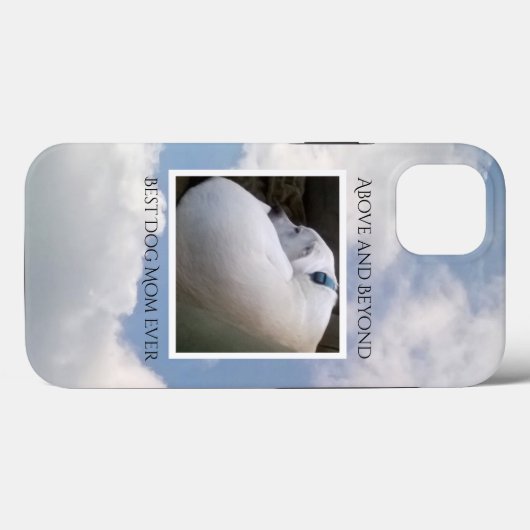 Coques Case-Mate iPhone Magnifique Ciel Nuageux Best Chien Maman Mignonne (Verso (horizontal))