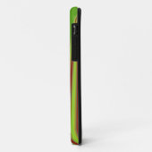 Coques Case-Mate iPhone Magnifique conception d'art fractal rouge jaune ve (Dos/Gauche)