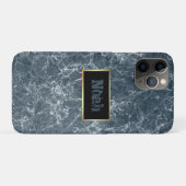 Coques Case-Mate iPhone Magnifique Cool en marbre bleu foncé (Dos (Horizontal))
