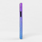 Coques Case-Mate iPhone Magnifique Cool Purple Vood Texture (Dos/Droite)