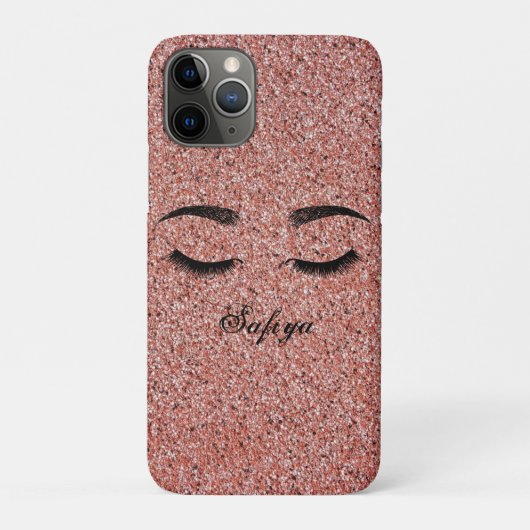 Coques Case-Mate iPhone Magnifique Cool rose Faux Lashes (Dos)