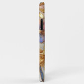 Coques Case-Mate iPhone Magnifique Faux Iridescente Verre Floral Art Motif (Dos/Droite)