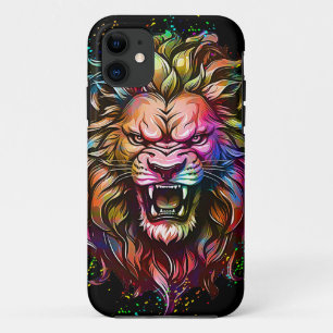 Case-Mate iPhone CASE MAGNIFIQUE RUGISSEMENT DE LION ABSTRAIT GÉOMÉTRIQU