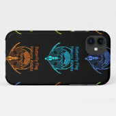 Coques Case-Mate iPhone Magnifique typographie du drapeau papillon kenyan (Dos (Horizontal))