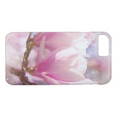 Coques Case-Mate iPhone Magnolia rose-pourpre en floraison - Fleur de prin (Dos (Horizontal))