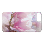 Coques Case-Mate iPhone Magnolia rose-pourpre en floraison - Fleur de prin (Dos (Horizontal))