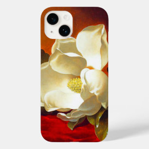 Coque Pour iPhone 14 Magnolia sur Red Velvet Martin Johnson Heade
