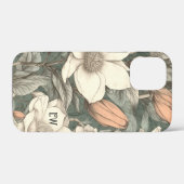 Coques Case-Mate iPhone Magnolias rustiques personnalisées florales botani (Verso (horizontal))