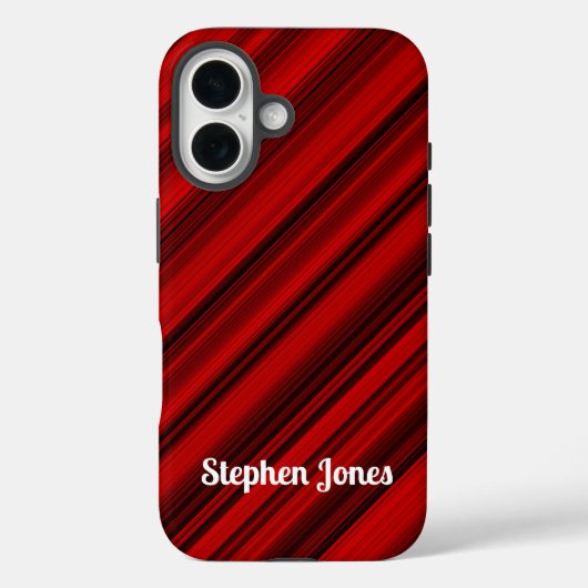 Coques Case-Mate iPhone Mahogany rouge et noir (Verso)