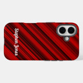Coques Case-Mate iPhone Mahogany rouge et noir (Verso (horizontal))