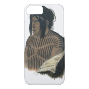 Coque iPhone 8/7 Mahsette-Kuiuab, chef des Indiens de Cree, plat
