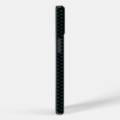 Coques Case-Mate iPhone Maillage net vert monogramme sur noir (Verso / Droite)