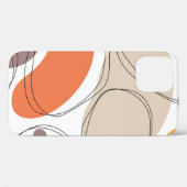 Coques Case-Mate iPhone Maillot abstrait géométrique à main (Verso (horizontal))