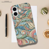 Coques Case-Mate iPhone Main artistique dessinée abstraite de la nature Co